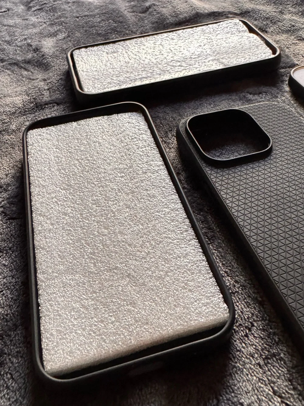 Apple iPhone 15pro Case Bundle — Black, Dark Brown, Gray